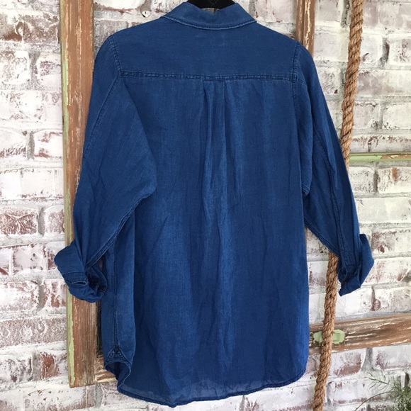 J Crew Henley Blouse - Picture 6 of 8